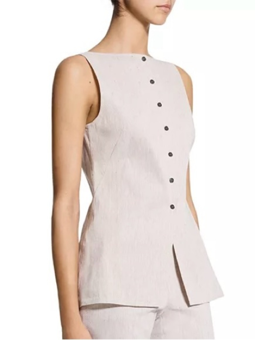 Theory - 2 Piece Linen Shorts in size 4 &  matching vest in size P